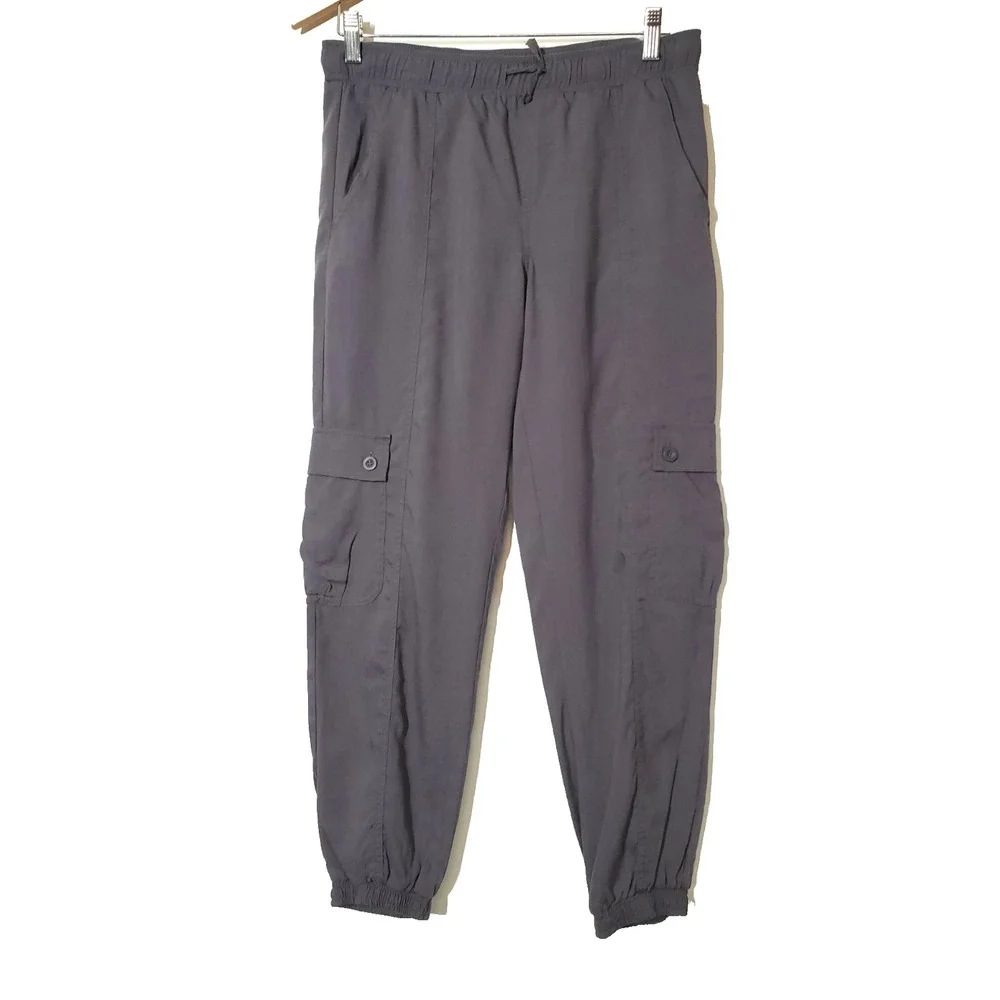 Cloth & Stone Pants Womens‎ XS Tencel Joggers Gray Cargo Pockets Lyocell